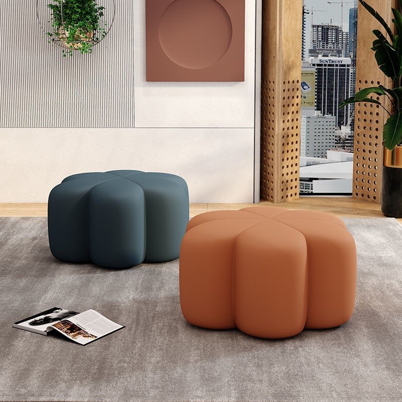 Creative sofa stool home living room stool Nordic fashion foot stool low stool fabric entry stool ch