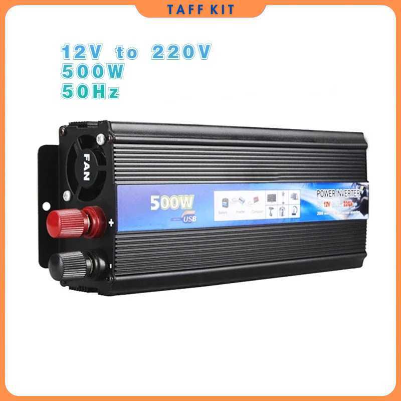 EAFC Modified Car Power Inverter Sine Wave DC 12V to AC 220V 500W - USB5
