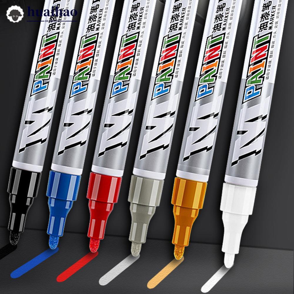 HUAIHAO จัดแต่งทรงผมรถซ่อมรอยขีดข่วนปากกา Auto Touch Up ปากกาสีเติม Remover รถ Tyre Paint Marker ชุด