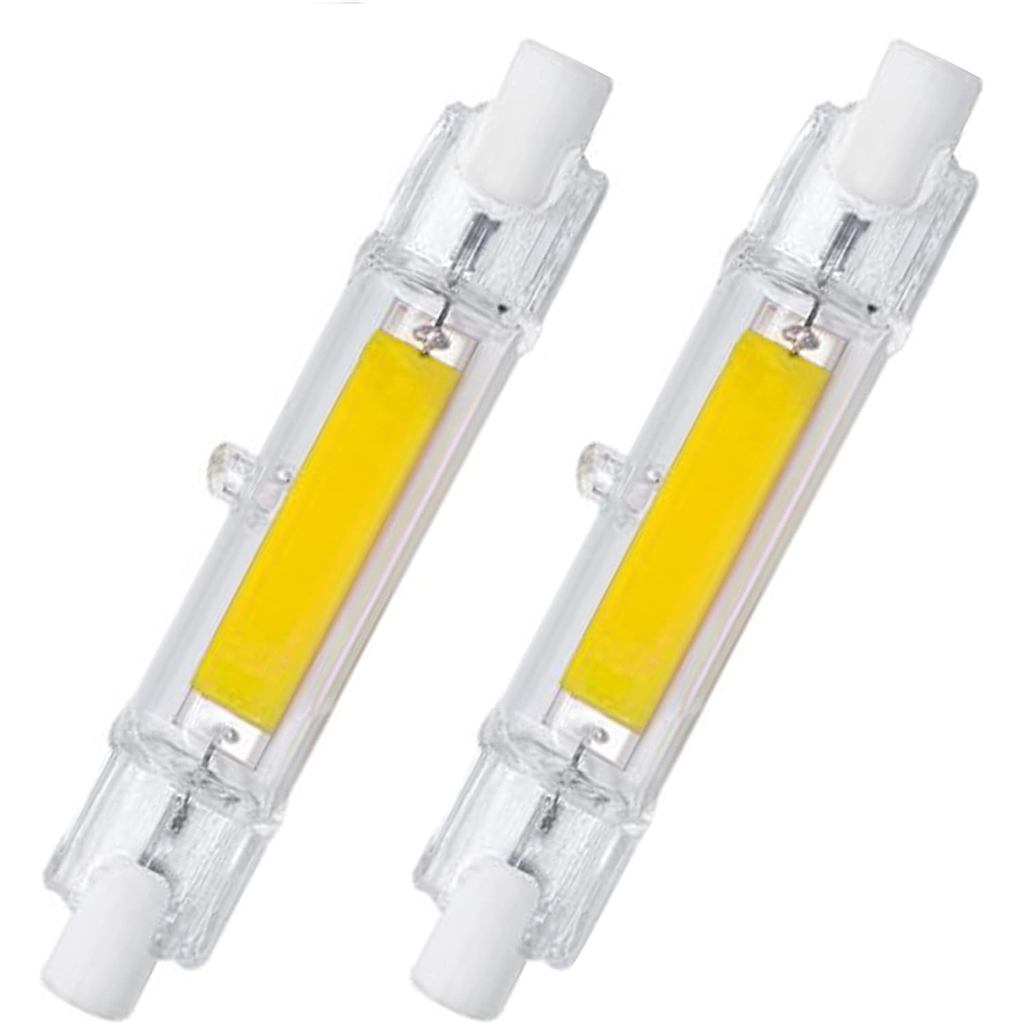 CTKcom 78 มม./3.1 ในหลอดไฟ LED R7S (2 แพ็ค) 120V 10W สีขาว 6000K T3 J ประเภทหลอดฮาโลเจนเปลี่ยน 100W 