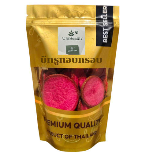 บีทรูทอบกรอบ | Crispy Beetroot Chips | กรอบ ฟู | เกรดพรีเมียม ผลิตใหม่ | ขนาด 500 - 1 กิโลกรัม ยูนิเฮลท์