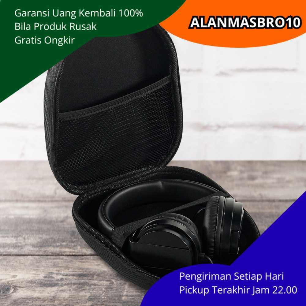 Universal EVA Hard Case หูฟังกระเป๋าป้องกันการกระแทกหูฟัง Protector นุ่มภายในซิปเรียบเหมาะสําหรับการ