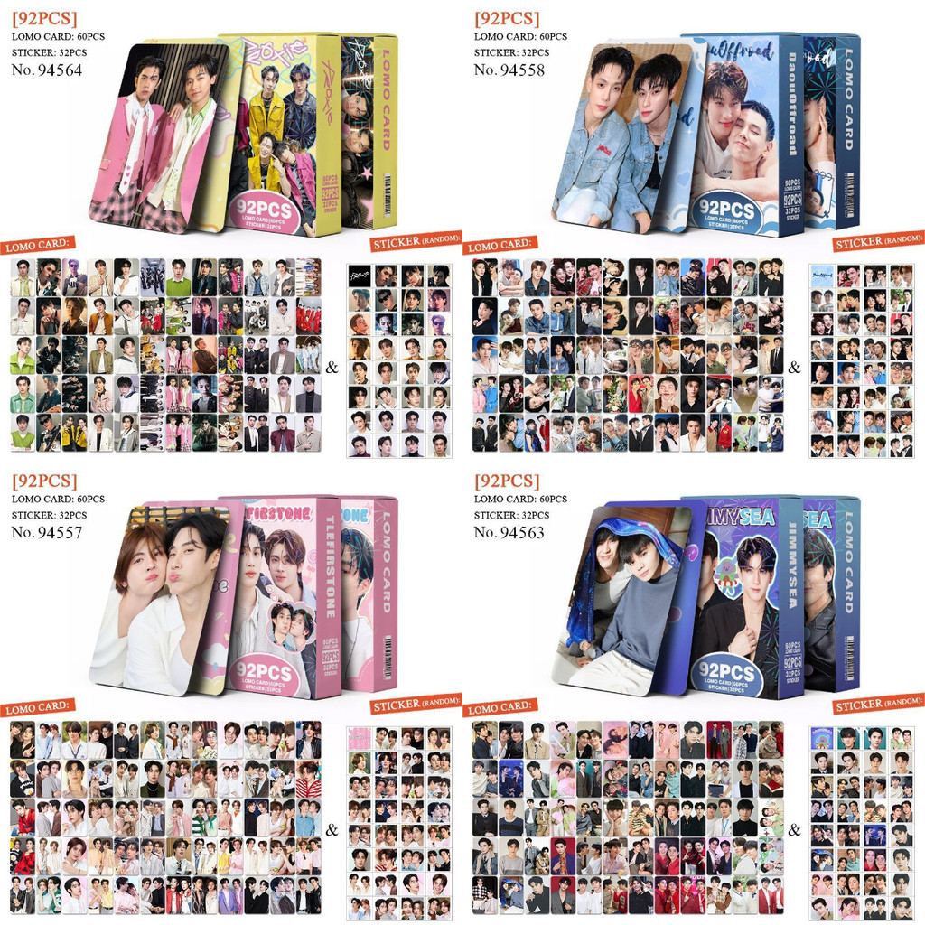 ประเทศไทย JimmySea PROXIE TLEFIRSTONE DAOUOFFROAD Lomo Card Photocard โปสการ์ด 60 ชิ้นการ์ด + 32 ชิ้นสติกเกอร์