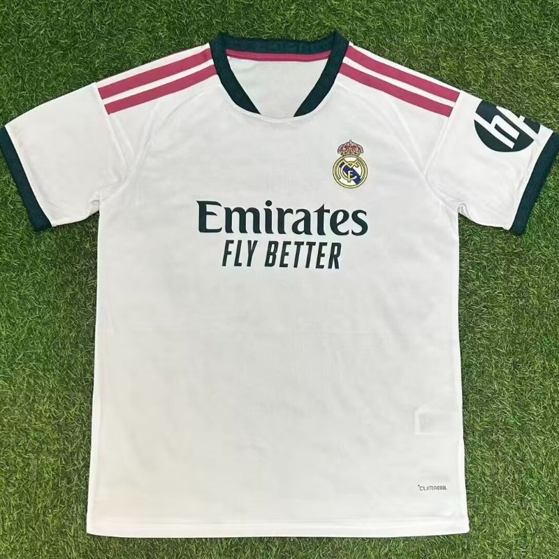 เสื้อฟุตบอลแขนสั้นสีขาว S-XXL แห้งเร็ว HM Home