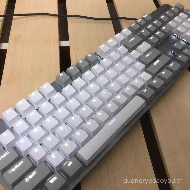มือสอง Logitech k845 Mechanical Keyboard แกนสีเขียวแกนสีแดงแกนสีน้ําตาลเกมสํานักงานคีย์บอร์ด Backlig