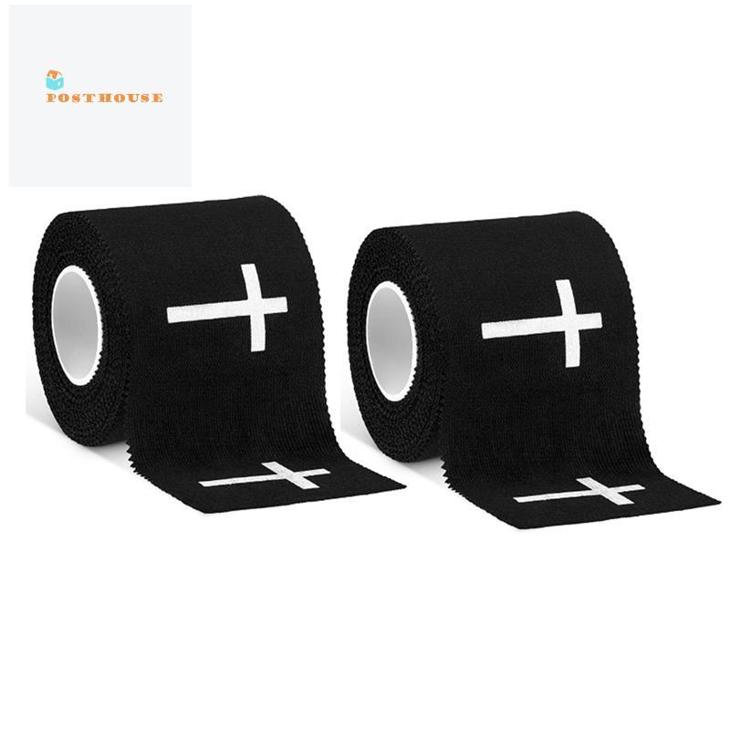 [posthouse]Christian Athletic Tape 2IN X 23FT Cotton Sport Tape 2 Roll Wrist Ankle Support for Sport
