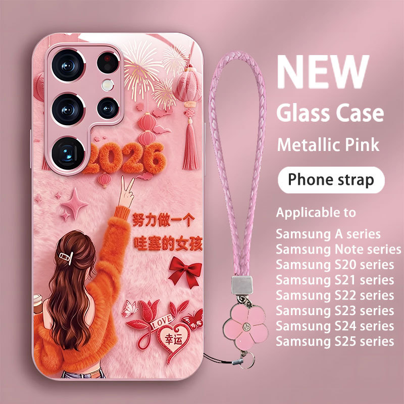 เคส samsung S25ultra S24FE S23+ S22 S21 S21+ S20 Note20 10 ultra A70 A56 A55 A54 A53 A52 A35 A33 A23 A15 A14 A13 A05S,สาย,ของขวัญ,สายโชคดี,สาว,สาย,สาว, หลักฐาน