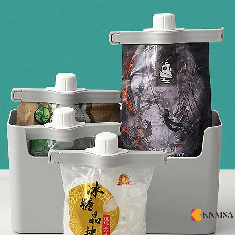 KNMSA] Screw Sealing Clip Fan Fan Milk Salt Bag Sealing Clip Snack Food Preserption Clip Gadget อุปก