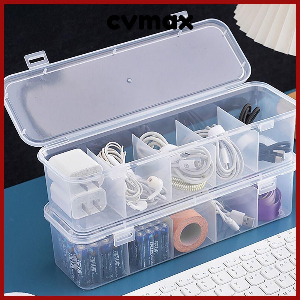 ที่เก็บสายเคเบิลข้อมูล CVMAX, ที่เก็บการ์ดกันฝุ่นแบบใส, การจําแนกที่ทนทานพร้อมฝาปิด ออแกไนเซอร์แบบตั้งโต๊ะสําหรับบ้านในสํานักงาน