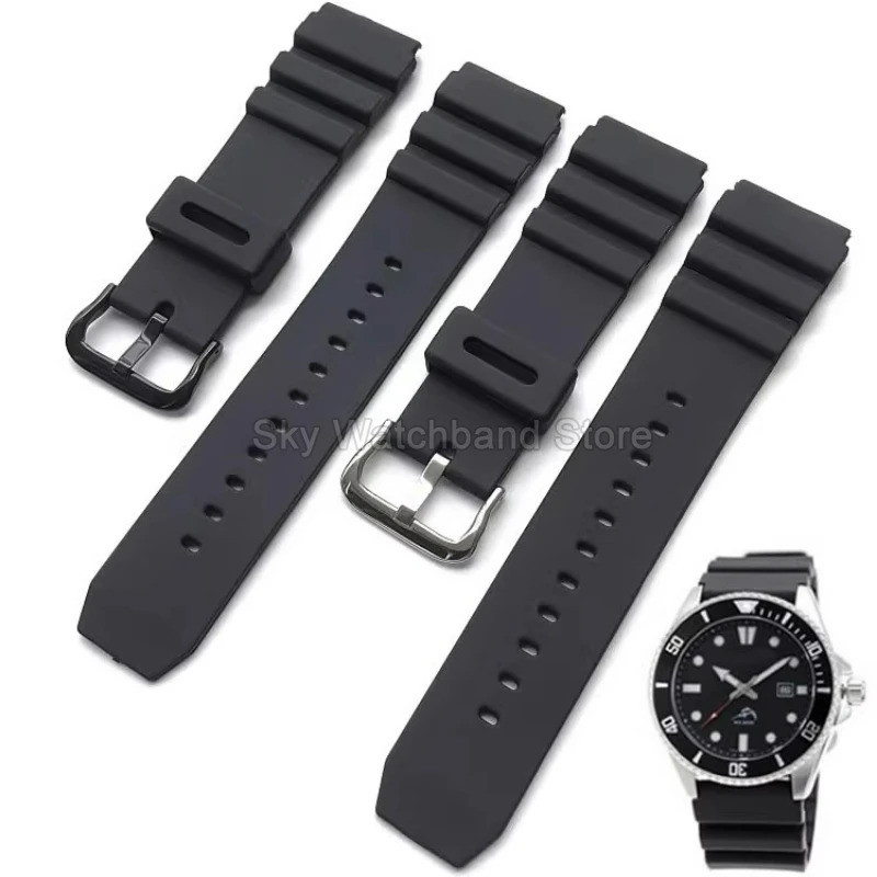 สําหรับ Swordfish MDV-106 107 MTP-VD01 สายนาฬิกายาง 22 มม.ผู้ชายกันน้ํา Sweatproof ซิลิโคนนาฬิกาอุปก