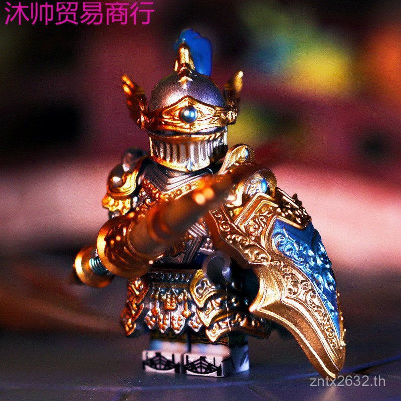 ยุคกลาง Lancelot เหล็กลอย Butcher Western Assembly ใช้งานร่วมกับ Lego Third Party Building Blocks รอ