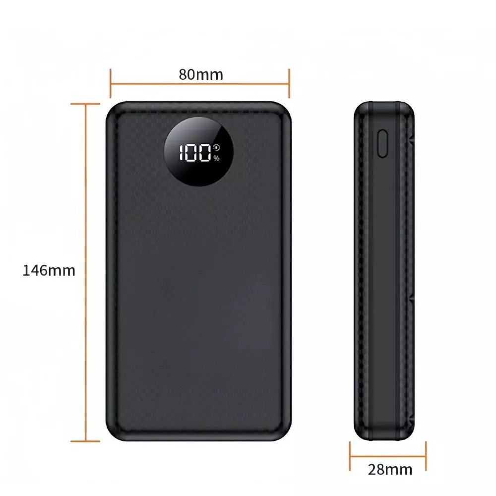 6*18650 Power Bank กล่องแบตเตอรี่แบบพกพา 37.5W Dual USB Type C ชาร์จเชลล์ทํางานสมาร์ทโฟนทั้งหมด 18650 แบตเตอรี่กรณี DIY thumbnail 9