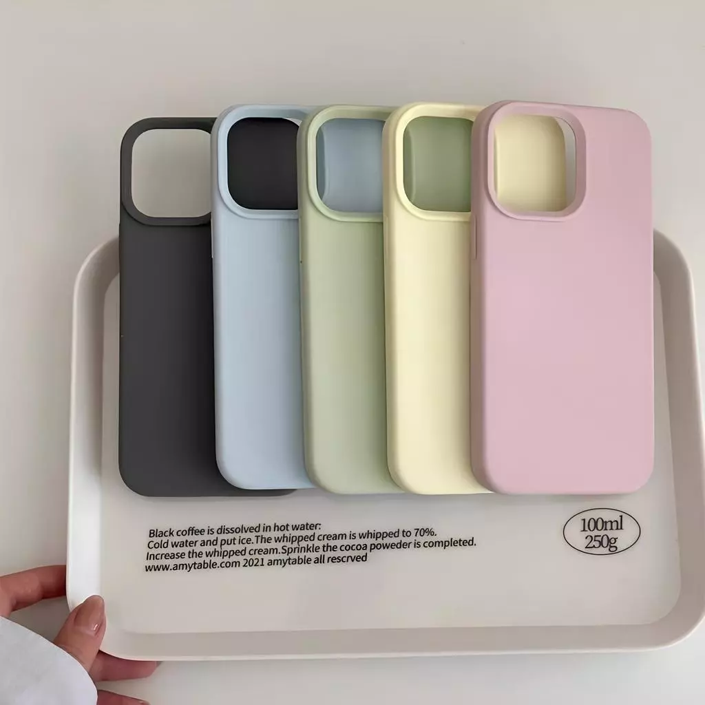 เคสไอโฟน11 เรียบง่ายและมีสไตล์ซิลิโคนอ่อนนุ่มกันกระแทก For IPhone 13 11 14 16 12 15 17 Pro Max 16 15 14 Plus Pro 16E Air