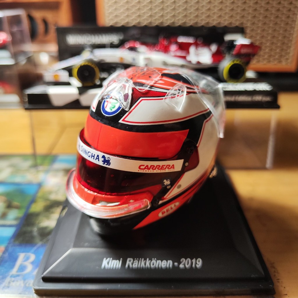 หมวกกันน็อค F1 รุ่น 1: 5 Spark Lecconing 2019 หมวกกันน็อค Alpha Romeo Kimi Raikkonen F1 2019 หมวกกัน