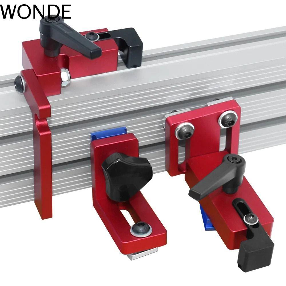 WONDE รางตุ้มปี่, อลูมิเนียมอัลลอยด์ปรับอลูมิเนียมรายละเอียดรั้ว, มัลติฟังก์ชั่น 30-50 ซม.T-track วง