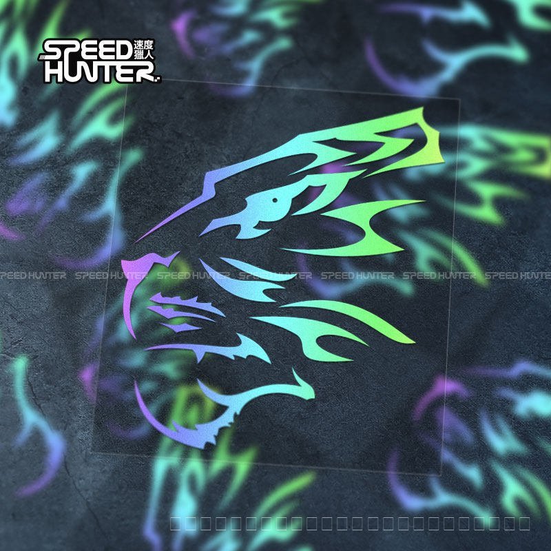 Cool Tiger Head Totem Tiger Totem Graffiti ตัวถังรถบุคลิกภาพสติกเกอร์
