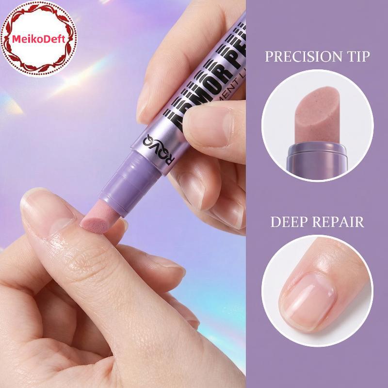MeikoDeft ปากกากําจัดหนังกําพร้าพร้อมน้ํามันนุ่มเครื่องมือดูแลเล็บสําหรับเล็บ Hydrating Qui Salon ใช้ในบ้าน Gentle TH