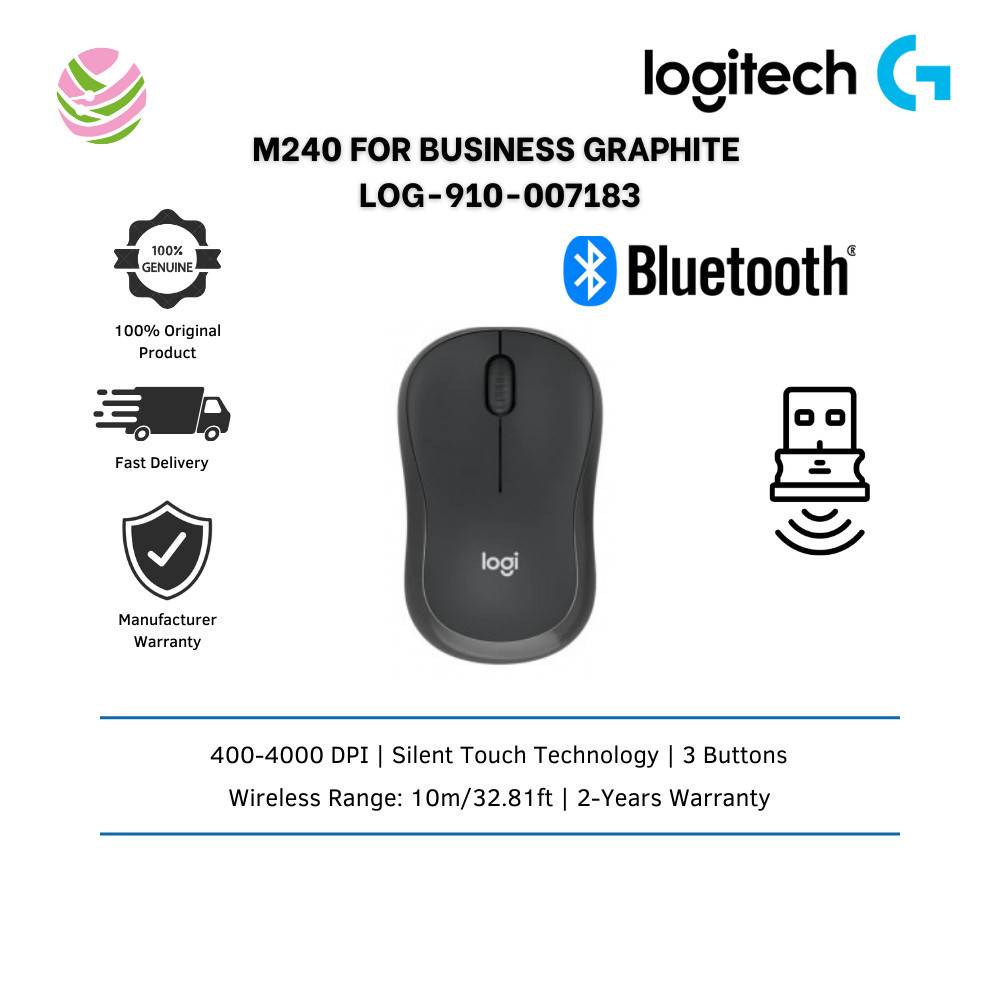 LOGITECH M240 FOR BUSINESS GRAPHITE - LOG-910-007183