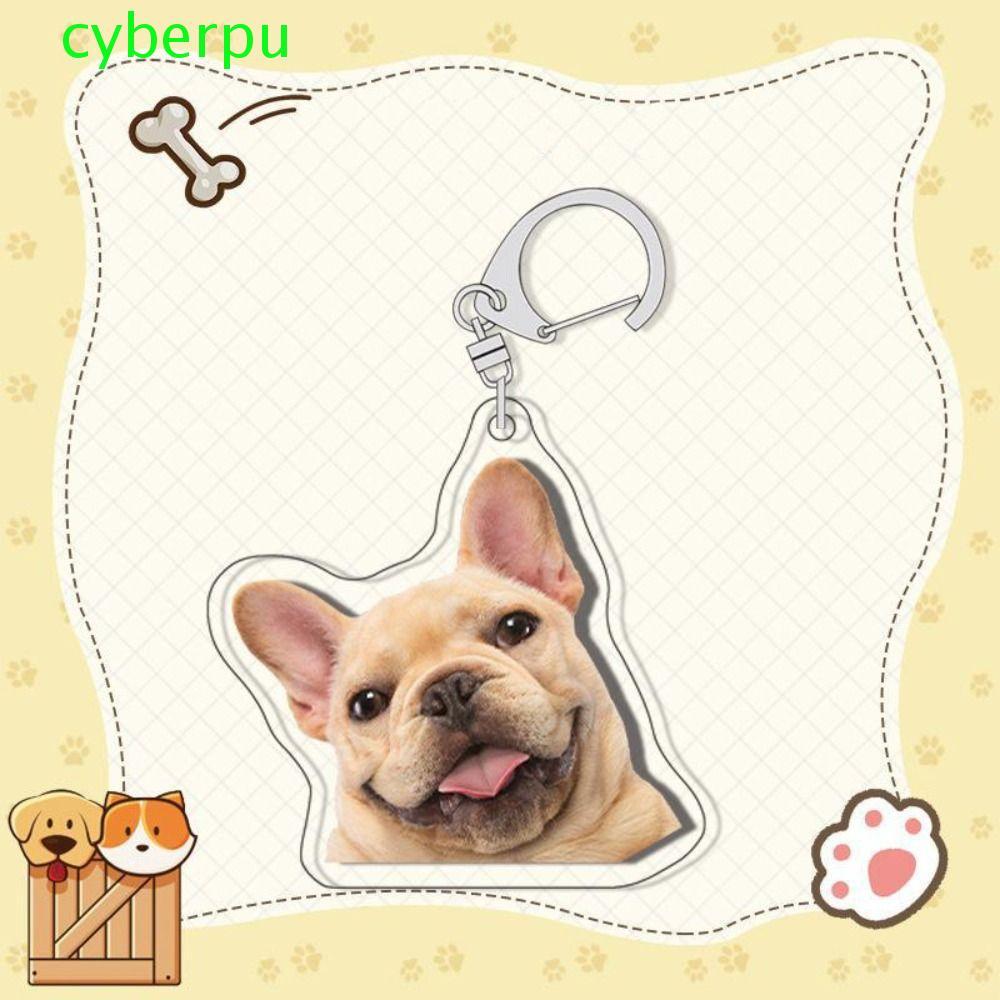 CYBERPULSE Border Collie Dog Keychain, Samoyed Poodle Labrador Puppy Pendant, Fashion Husky Pug Crea