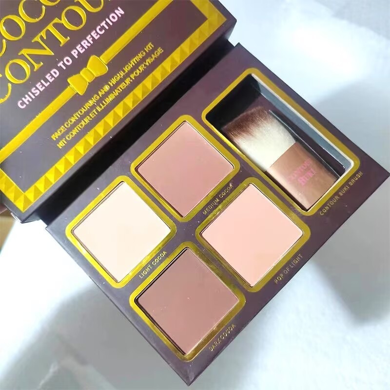 COCOA CONTOUR แผ่นคอนทัวร์ ไฮไลท์คอนทัวร์ 2-In-1 Multi-Functional Contouring Plate