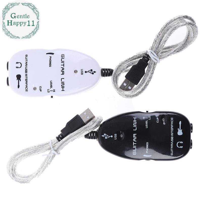 GentleHappy Guitar Cable Audio USB Link Interface Adapter สําหรับ MAC/PC Guitarra Players ของขวัญ TH