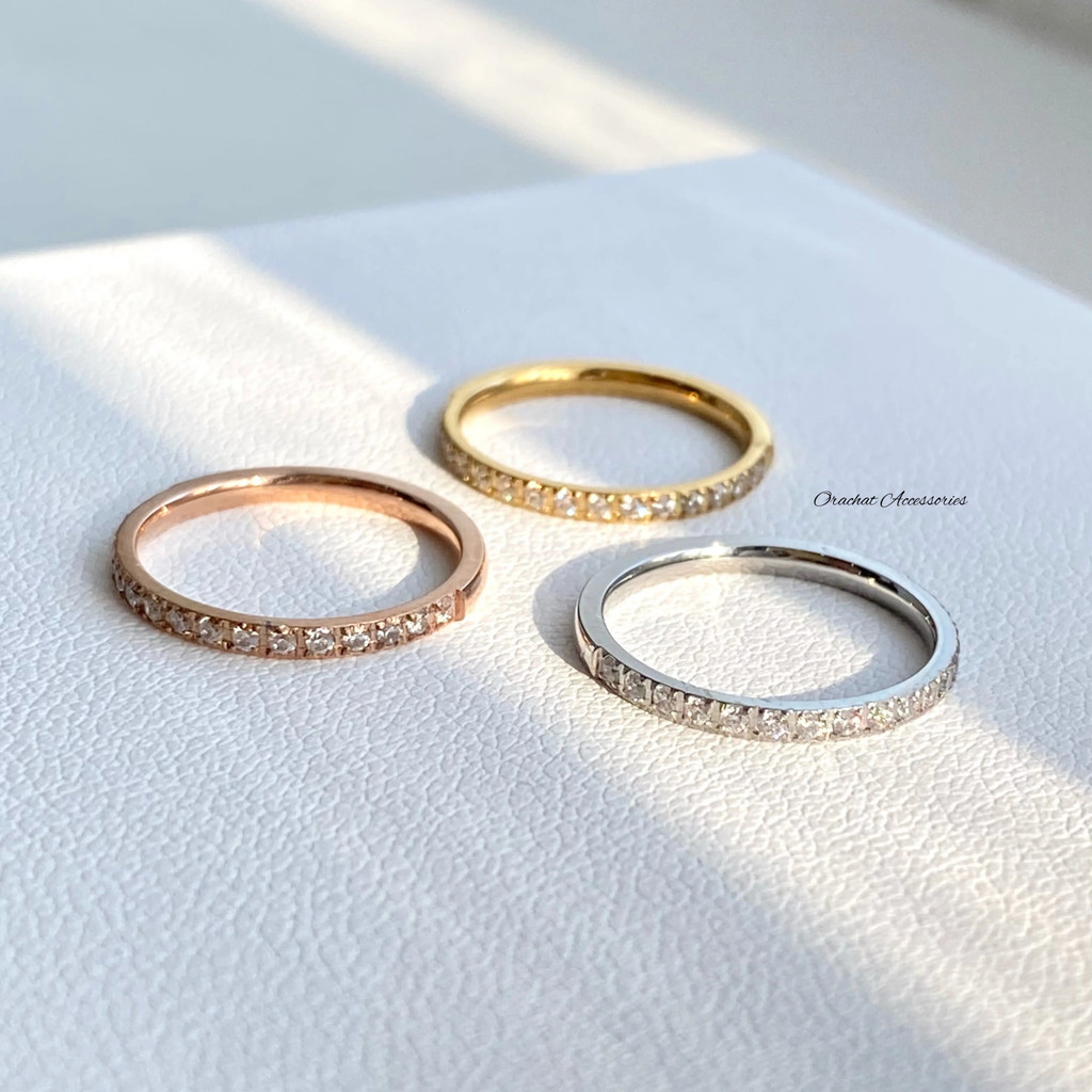 Orachat | Nan 14k ring. (แหวนตัวเรือนสแตนเลส)