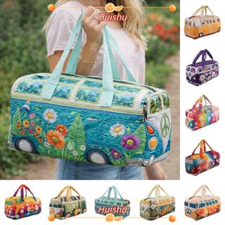 HUISHU Quilted Duffle Bag, Tote Bags Quilting Craft Travel D…