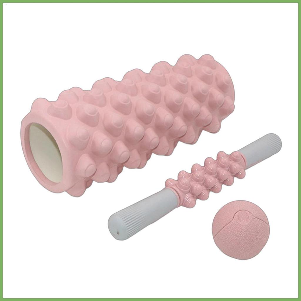 ชุดลูกกลิ้งโฟมความหนาแน่นสูงโพสต์-Workout Pilates Roller ชุดโฟมสําหรับผ่อนคลาย Stick Ball Pilates St