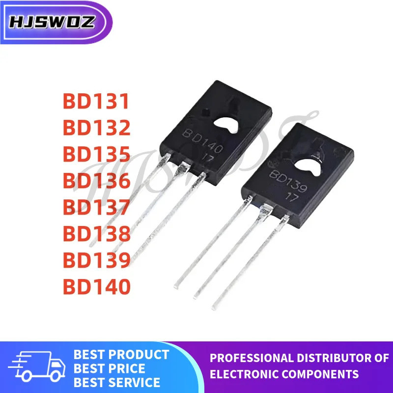 50 ชิ้น/ล็อต 100% ใหม่ BD136 BD135 BD132 BD140 BD138 BD137 BD139 BD131 TO-126 Power Triode ทรานซิสเต