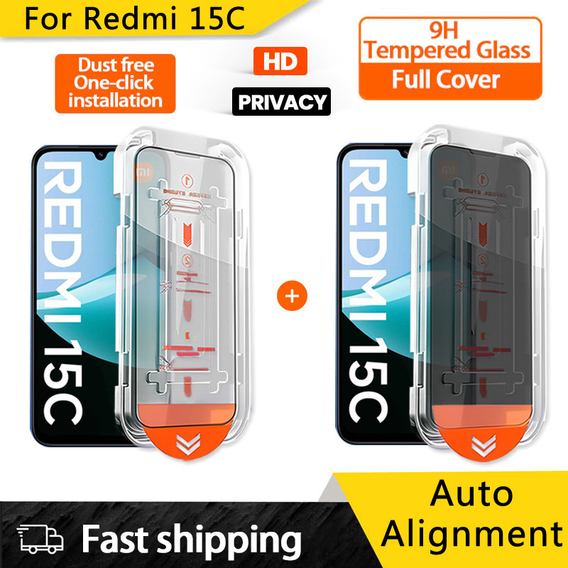 HD ความเป็นส่วนตัวกระจกนิรภัยสําหรับ Xiaomi Redmi 15C 14C 13 13C 14R 13R 12R 11 10 Prime 10A 10X 5G 