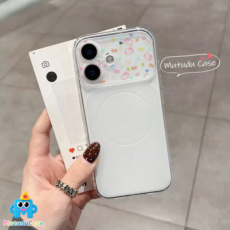 เคสแม่เหล็ก ลายแมวการ์ตูน สำหรับ iPhone 11 12 13 14 15 16 17 Pro Max Plus thumbnail 4