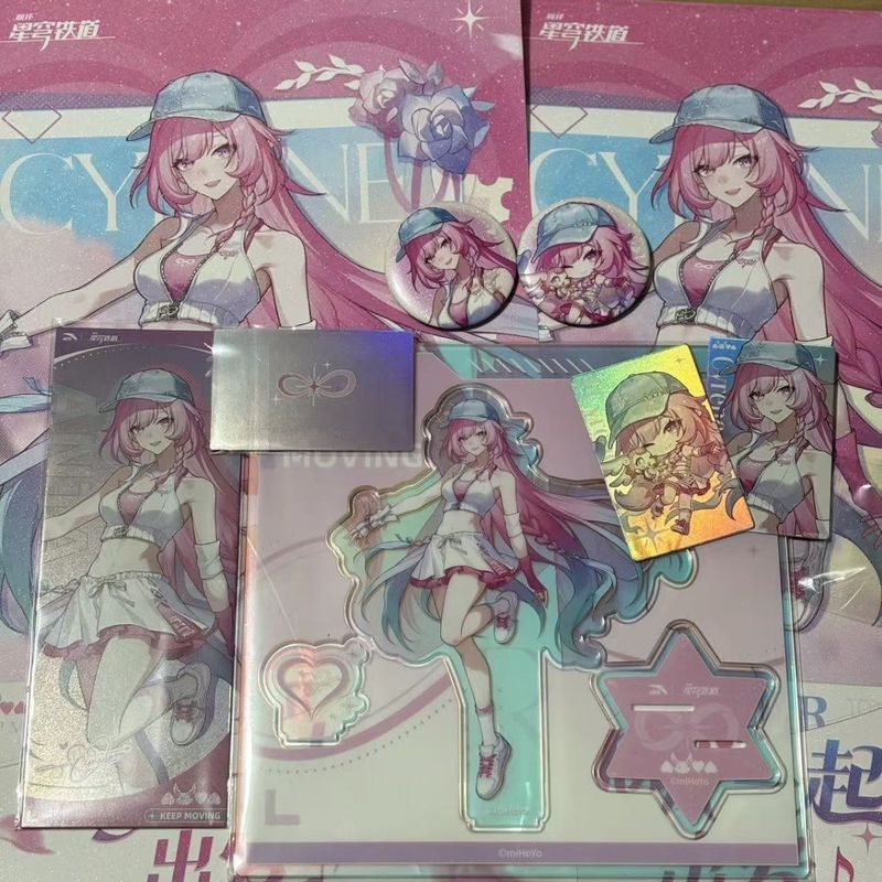 Honkai: Star Rail/Cyrene/Cyrene Co-Branded ANTA Merchantings Postcard Stand Merchantion โฮมเมด/vptw