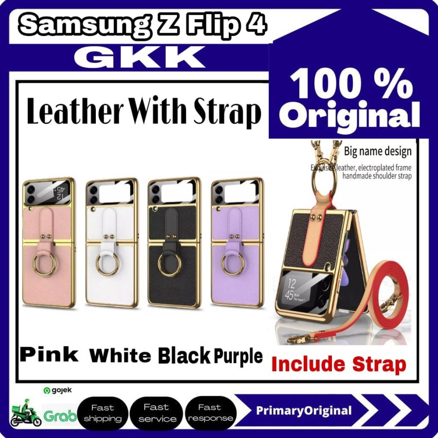 เคสหนัง Samsung Galaxy Z Flip 4 Flip4 GKK พร้อมสายรัด