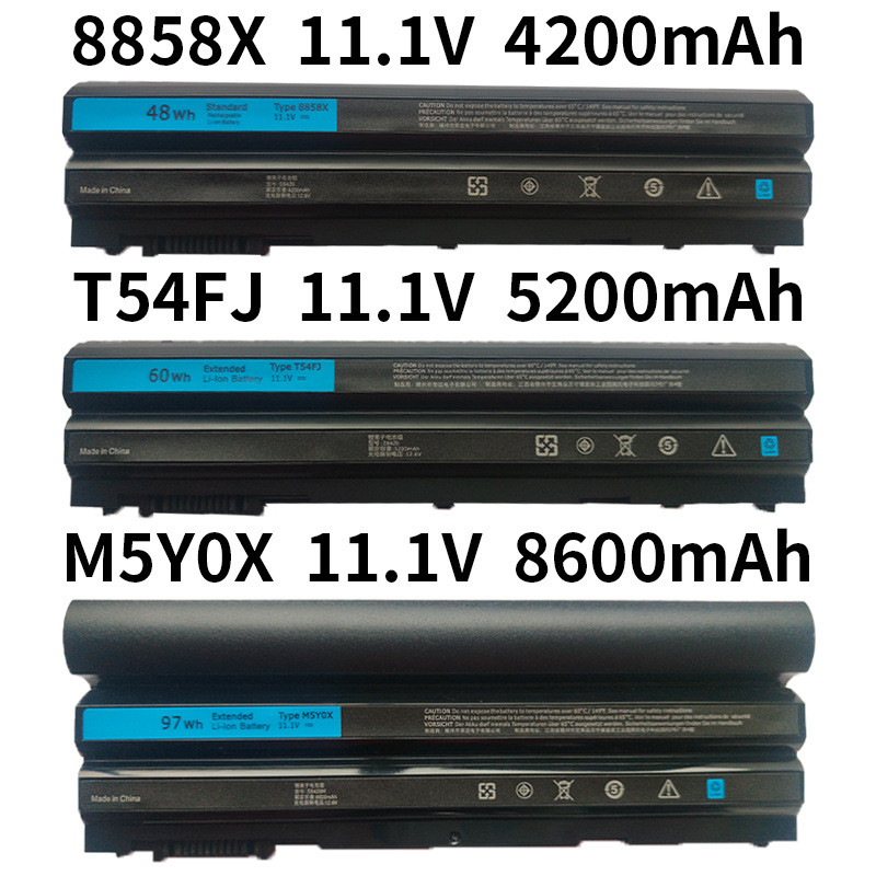 Compatible with Dell 8858X T54FJ M5Y0X E6420 E6520 E5420 E5520 laptop battery