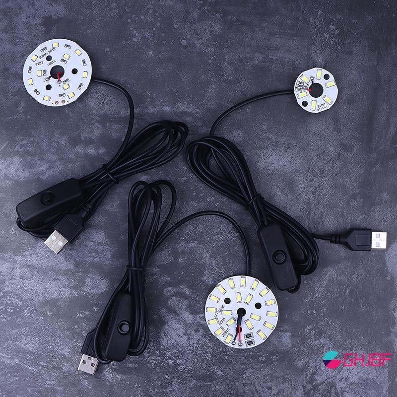GHJBF] 1 PC Original USB เชื่อม DC5V LED Light Source SMD 5730/2835 ไฟ LED คอเต่าแหวนชิป Bla 1.5M Sw
