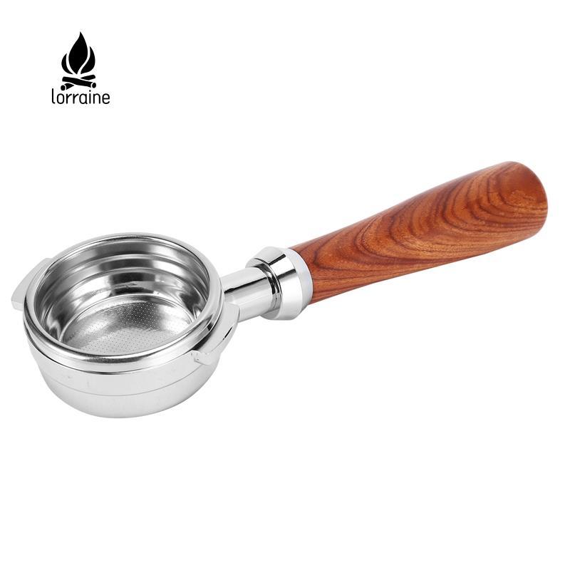58MM สแตนเลสเครื่องชงกาแฟ Bottomless Portafilter สําหรับเครื่องชงกาแฟอุปกรณ์เสริมมืออาชีพ