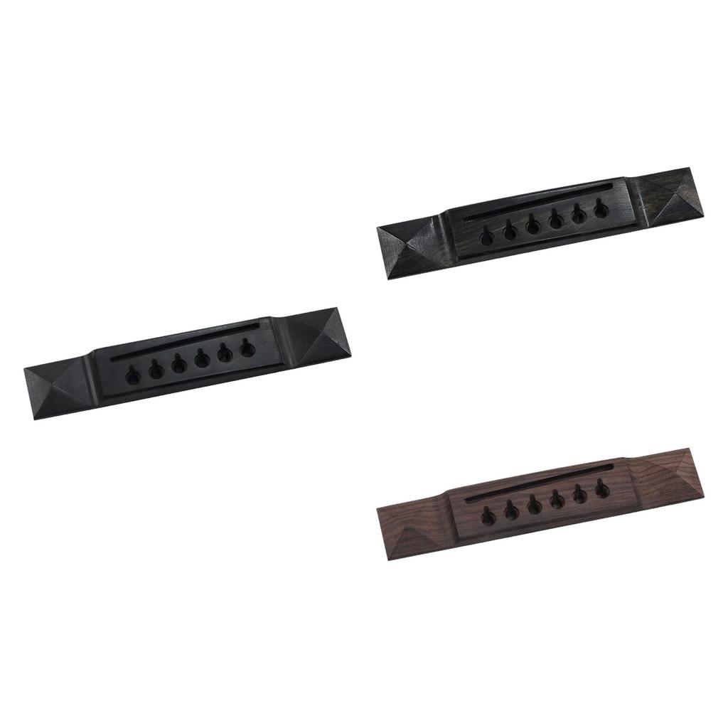 [Qklmdt] Ebony Pyramid Guitar Bridge การออกแบบไม้สากลสําหรับกีตาร์อะคูสติกและชุดกีตาร์คลาสสิก