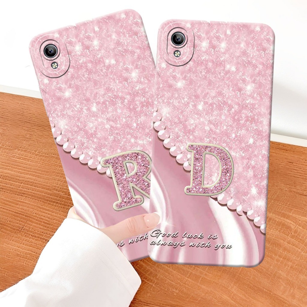 VIVO Y91C - Y1S Softcase Procamera Silicon Case pinky name motif new Silicon - เคส HP - Soft Case An