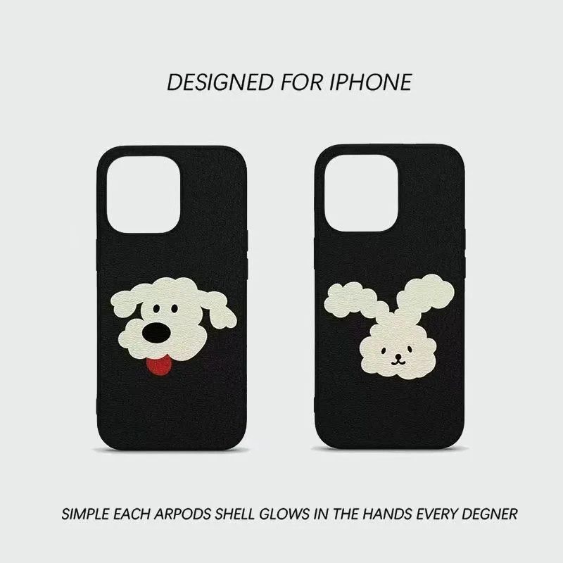 การ์ตูนหยิกลูกสุนัขเหมาะสําหรับ Apple iPhone16/15/14/17promax เคสโทรศัพท์ 12/11 Jelly Case เคสโทรศัพท์
