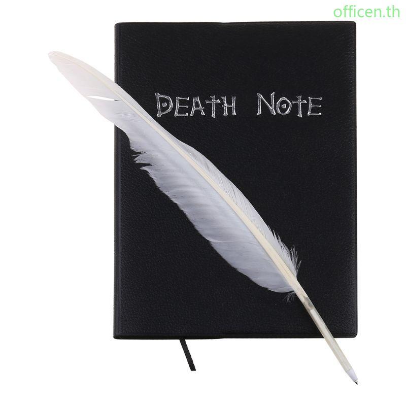 Cen ใหม่คอสเพลย์โน๊ตบุ๊ค Feather ปากกาหนังสือภาพเคลื่อนไหว Art การเขียน Journal