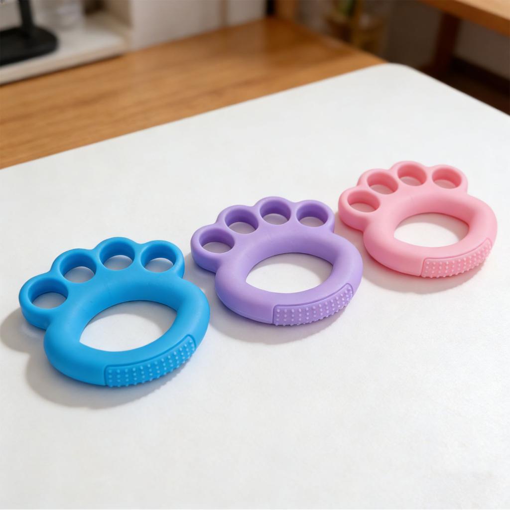 Yekai 3pcs Finger Exerciser Hand Grip Strengthener สําหรับนักดนตรี Climbers นักกีฬาสีชมพู 10lbs สีฟ้