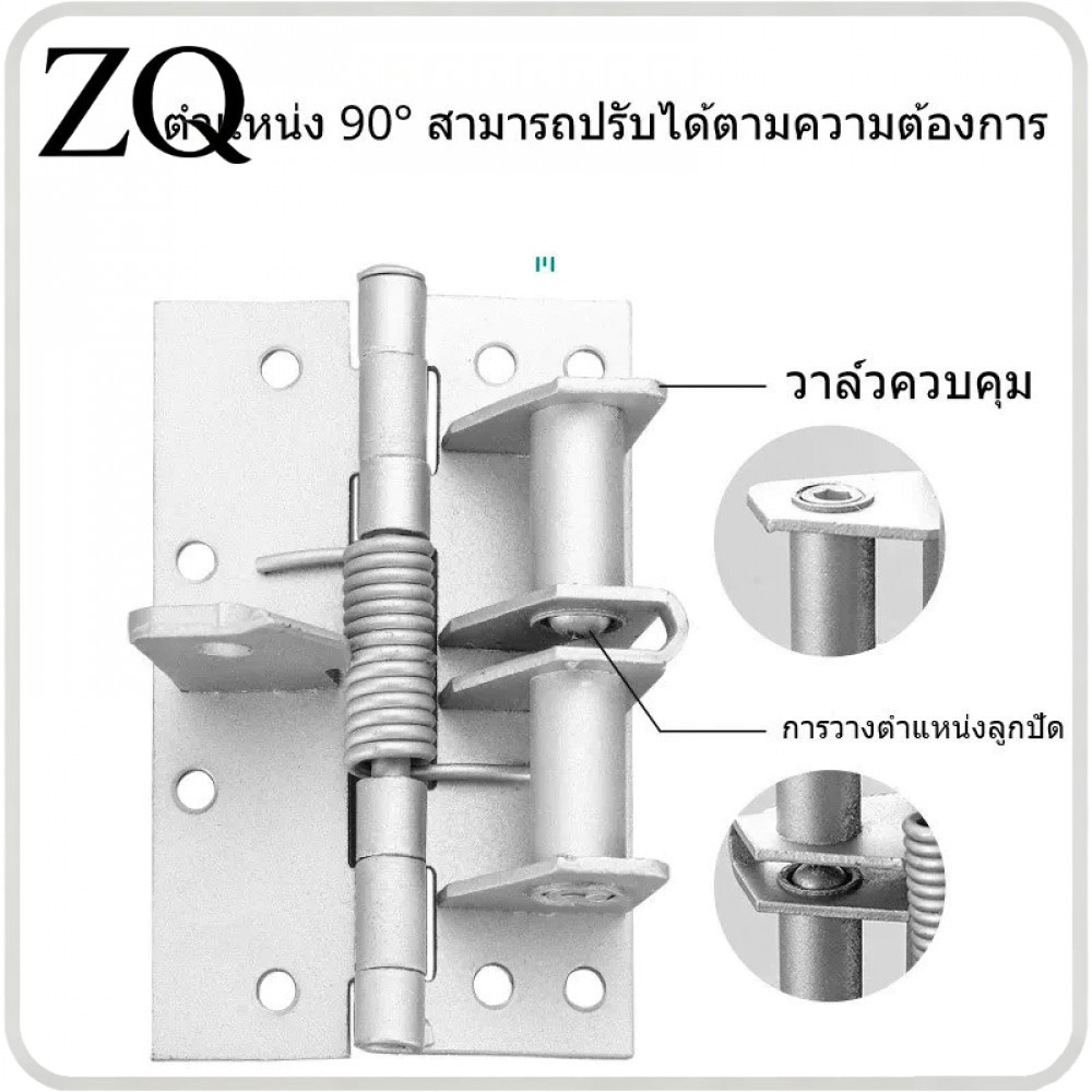 T0081  บานพับสปริงประตูมองไม่เห็นขนาด 4 นิ้ว บานพับปิดประตูอัตโนมัติ บานพับผนังพื้นหลัง บานพับประตูที่แนบชิดกับตำแหน่ง 90 อง ราคา ถูกที่สุด ดีลบีเคเค แกลเลอรีภาพที่ 6