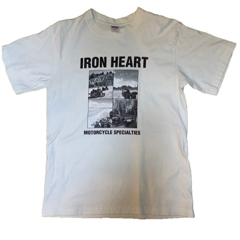 เสื้อยืดญี่ปุ่นIron Heart ลายพิมพ์แขนสั้น ผ้าฝ้าย100%