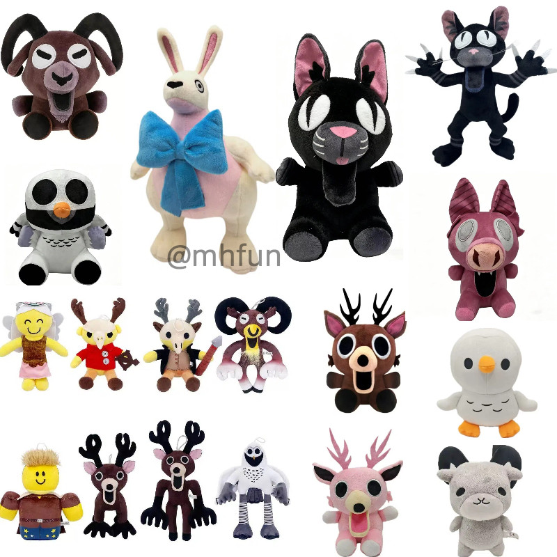 99 nights in the forest Roblox กระต่ายแมวนกฮูกกวางมอนสเตอร์ของเล่นตุ๊กตา 99 คืน roblox ของขวัญยอดนิย