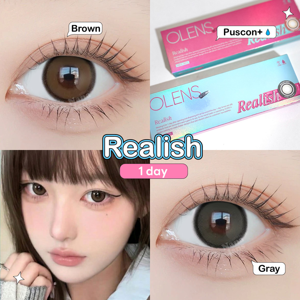 Nanalens/Olens รุ่น Realish 1 Day คอนแทคเลนส์รายวัน 5 คู่
