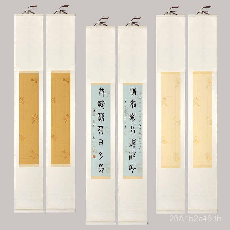 Anhua Couplet Scroll Five-Charter Seven-Charter Work Paper Writing Brush Character การติดตั้ง-ฟรีกระ