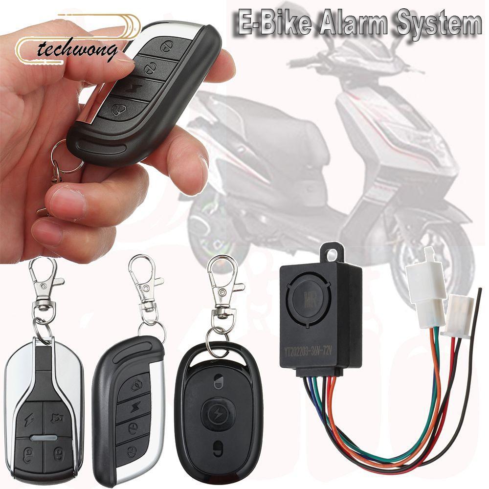 TECHWONG E-Bike Alarm System Accessories Replacement Anti-Theft Motorcycle Scooter