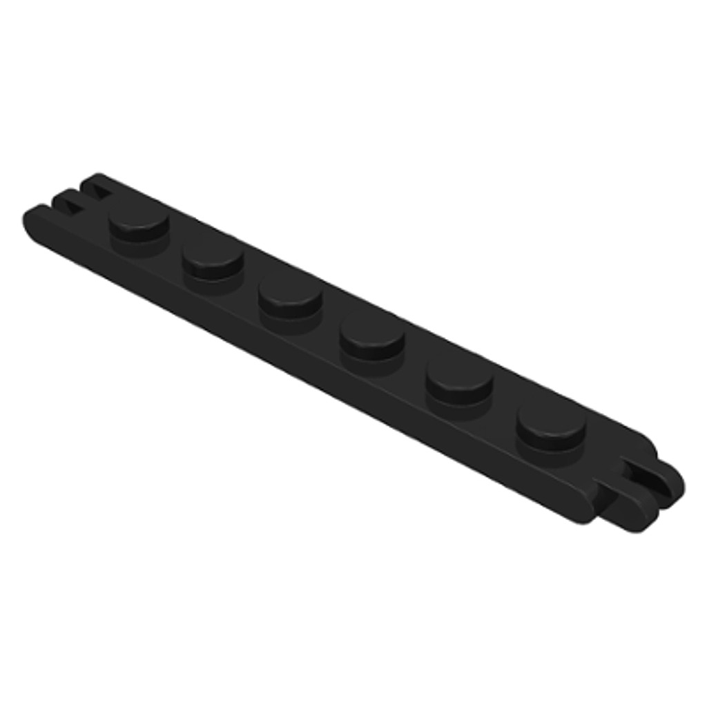 Brick2cube Part - Hinge Plate 1 x 6 with 2 and 3 Fingers On Ends - 4504
