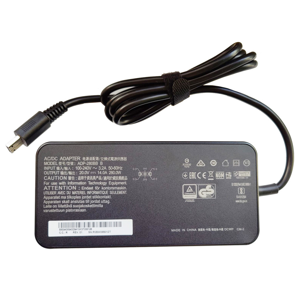 Delta 20V 14A 280W อะแดปเตอร์ AC สําหรับ MSI Stealth 16 AI Studio A1VHG-027US Charger
