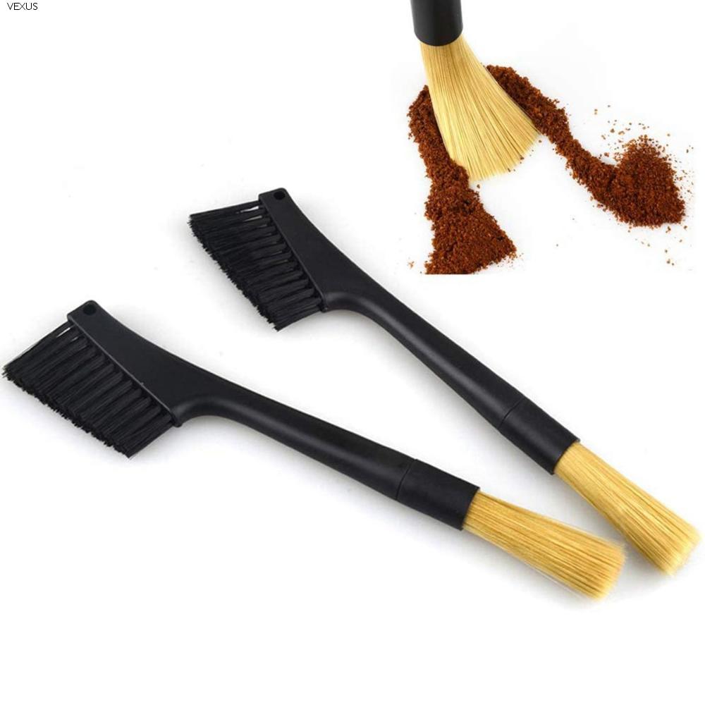 VEXUS เครื่องมือทําความสะอาด PP Handle Double Head Dual Purpose Coffee|อุปกรณ์เสริม